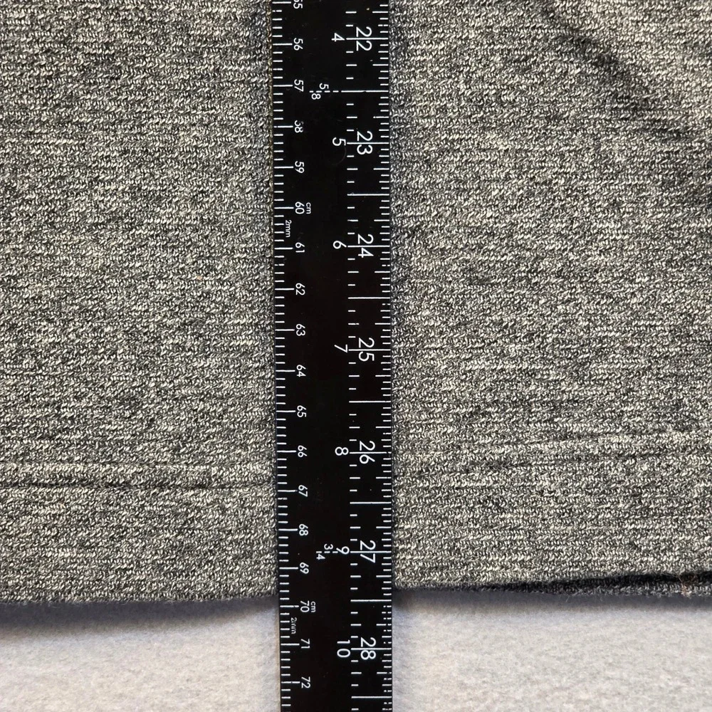 Banana Republic Mens Gray Quarter Zip Hoodie Speckled Wool Blend Hood‎ Large